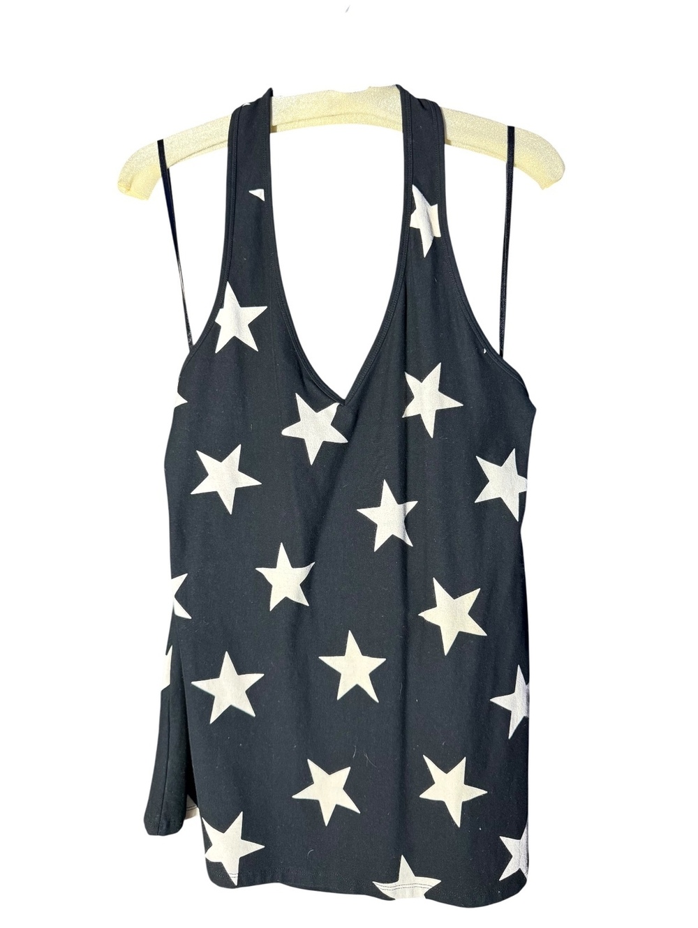 Torrid Black & White Star Halter Top